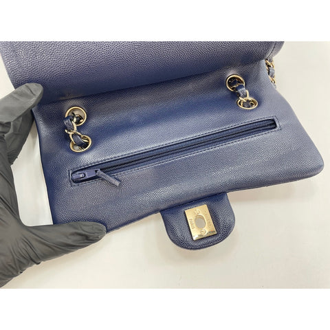 CHANEL Matelasse Shoulder Bag Navy WS34301