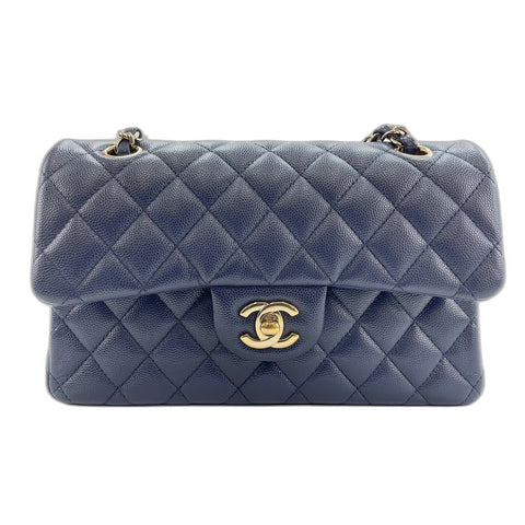 CHANEL Matelasse Shoulder Bag Navy WS34301