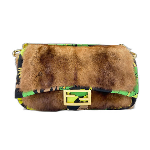 FENDI baguette Shoulder Bag green WS34303