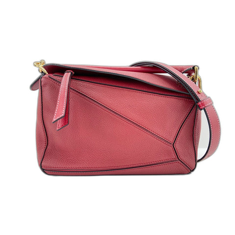 LOEWE puzzle Shoulder Bag Red WS34305