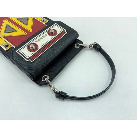 PRADA robot Shoulder Bag black WS34306