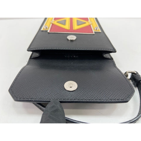 PRADA robot Shoulder Bag black WS34306