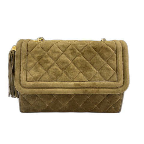 CHANEL Matelasse Shoulder Bag green WS34315