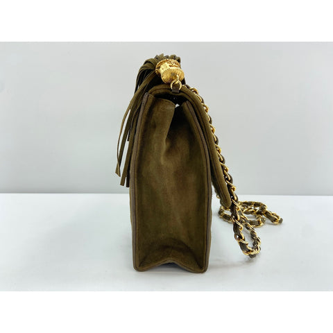 CHANEL Matelasse Shoulder Bag green WS34315