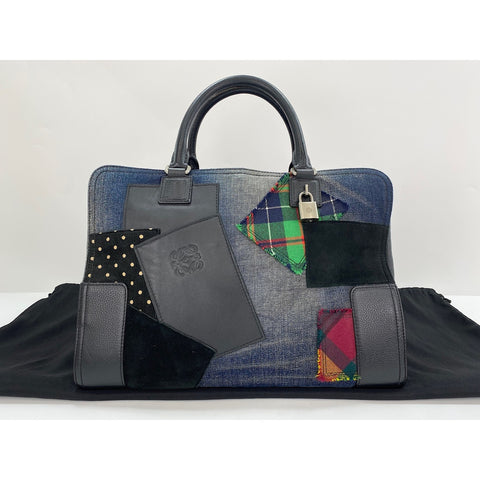 LOEWE Amazona x Comme des Garons Collaboration Boston bag Navy WS34317