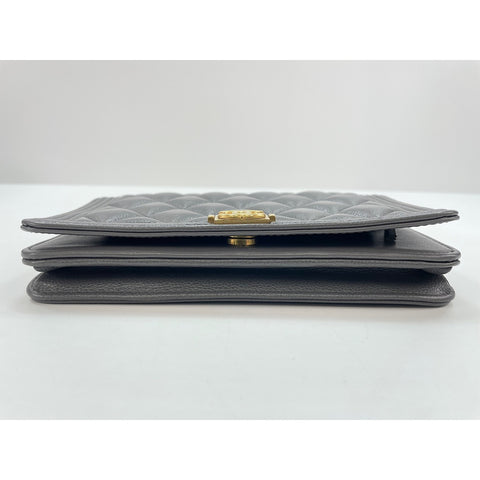 CHANEL Boy chanel Shoulder Bag gray WS34318