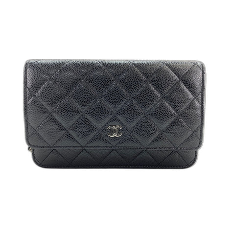 CHANEL Mini Matelasse Umhängetasche schwarz WS34319