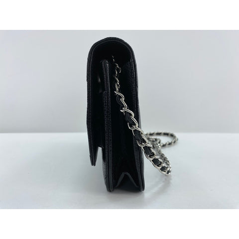 CHANEL Mini Matelasse Umhängetasche schwarz WS34319