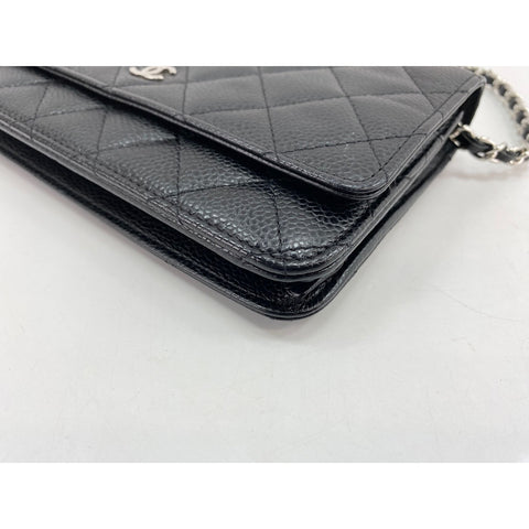 CHANEL Mini Matelasse Umhängetasche schwarz WS34319