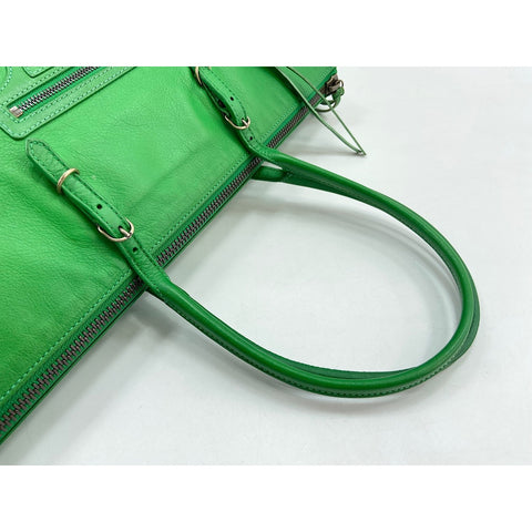 BALENCIAGA Paper A4 Tote Shoulder Bag green WS34322