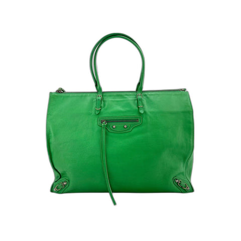 BALENCIAGA Paper A4 Tote Shoulder Bag green WS34322