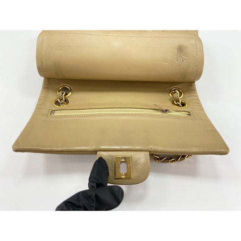 CHANEL Matelasse Shoulder Bag beige WS34337