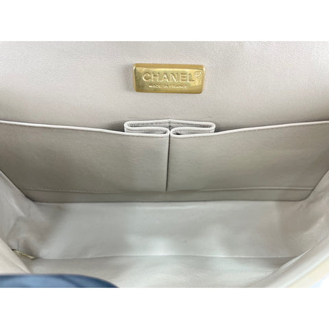 CHANEL Newspaper Shoulder Bag beige WS34340