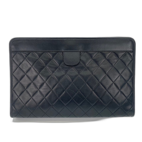 CHANEL Matelasse Clutch bag black WS34343