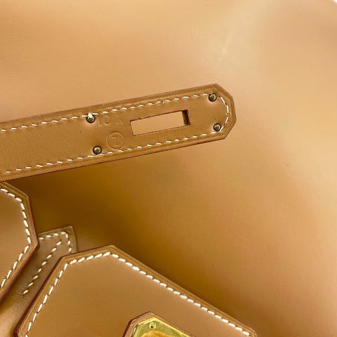 HERMES Birkin 35 Handbag Brown WS34345