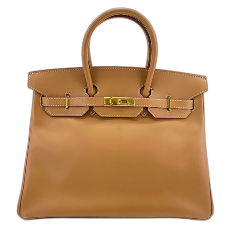 HERMES Birkin 35 Handbag Brown WS34345