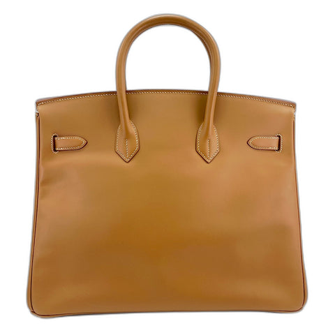 HERMES Birkin 35 Handbag Brown WS34345