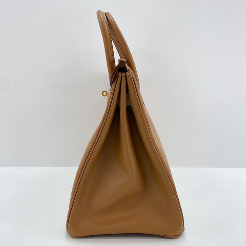 HERMES Birkin 35 Handbag Brown WS34345