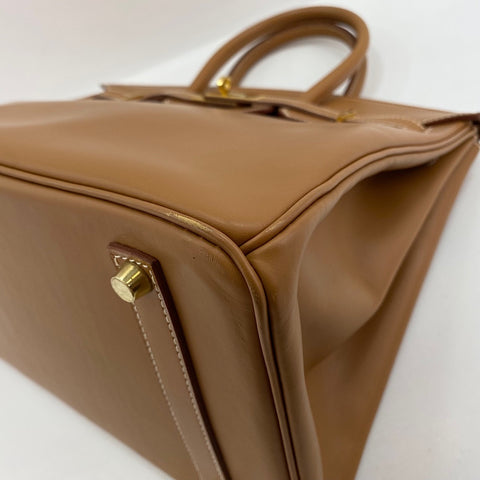 HERMES Birkin 35 Handbag Brown WS34345