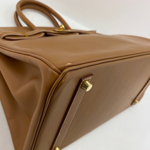 HERMES Birkin 35 Handbag Brown WS34345