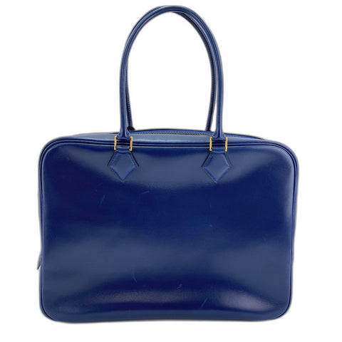 HERMES Purum 32 Handbag Navy WS34347