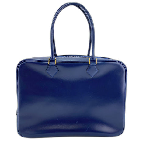 HERMES Purum 32 Handbag Navy WS34347
