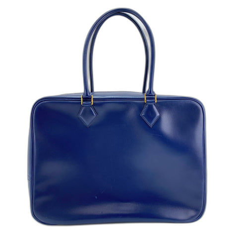 HERMES Purum 32 Handbag Navy WS34347