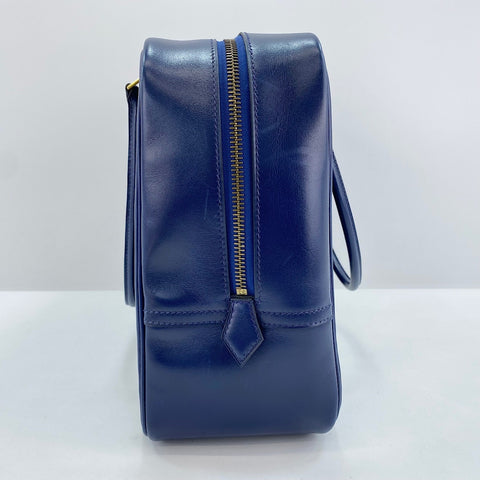HERMES Purum 32 Handbag Navy WS34347