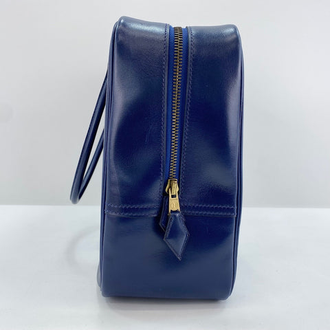 HERMES Purum 32 Handbag Navy WS34347