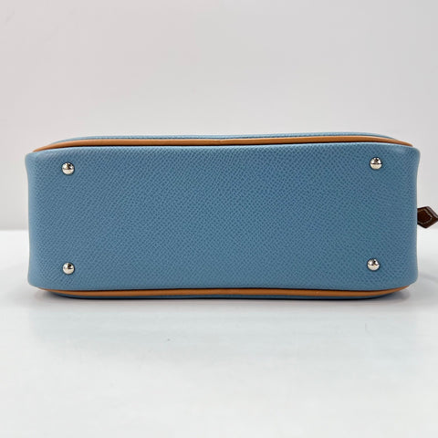 HERMES Mini plum Handbag blue WS34348