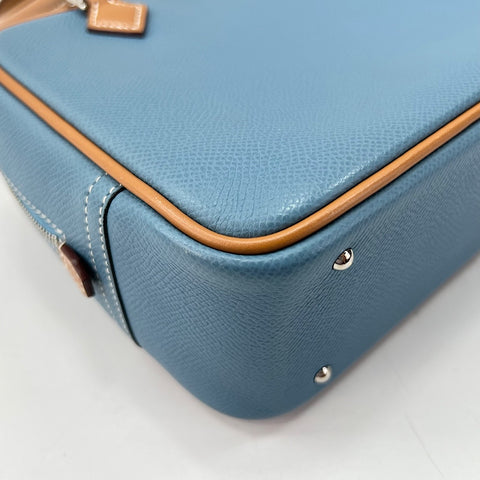HERMES Mini plum Handbag blue WS34348