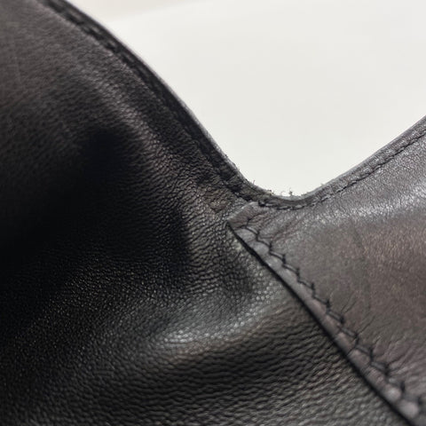 HERMES initial Shoulder Bag black WS34349