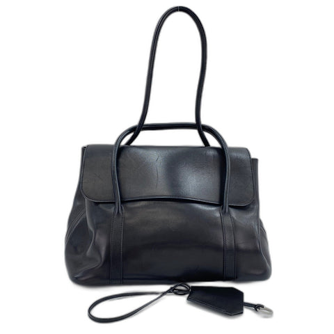 HERMES initial Shoulder Bag black WS34349