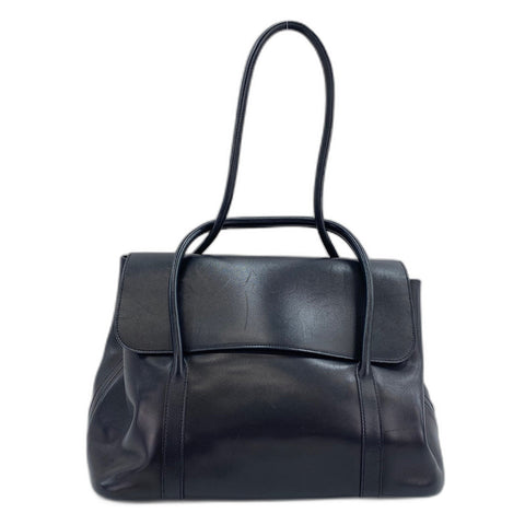 HERMES initial Shoulder Bag black WS34349