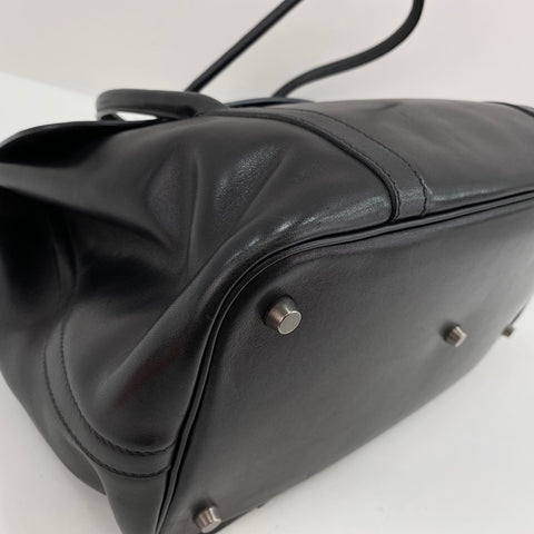 HERMES initial Shoulder Bag black WS34349