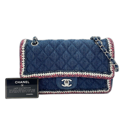 CHANEL Matelasse Shoulder Bag Navy WS34351