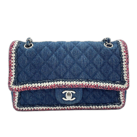 CHANEL Matelasse Shoulder Bag Navy WS34351