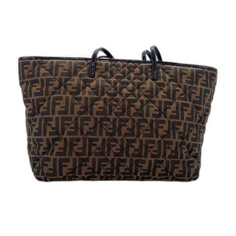 FENDI Zucca Tote Bag Brown WS34355