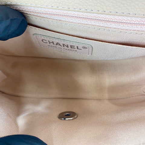 CHANEL Chevron Shoulder Bag beige WS34356