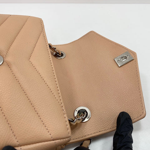 CHANEL Chevron Shoulder Bag beige WS34356