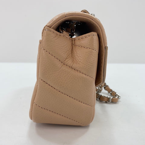 CHANEL Chevron Shoulder Bag beige WS34356