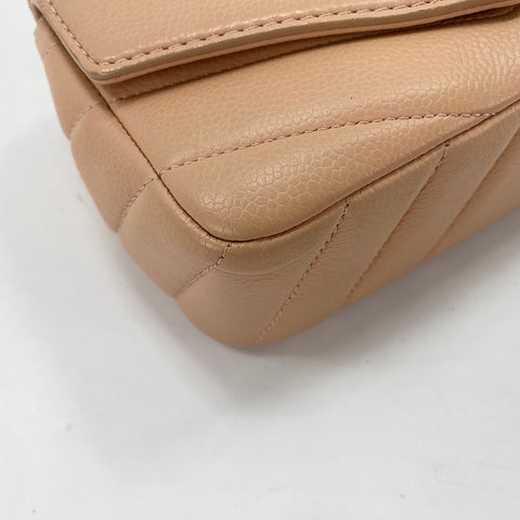 CHANEL Chevron Shoulder Bag beige WS34356