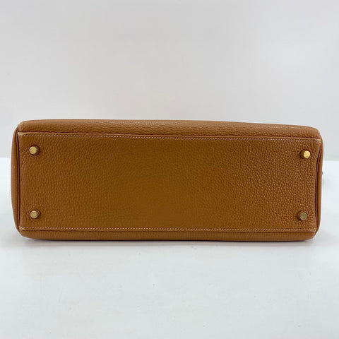 HERMES Kelly 35 Handbag beige WS34357