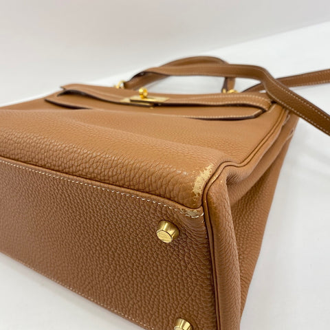 HERMES Kelly 35 Handbag beige WS34357