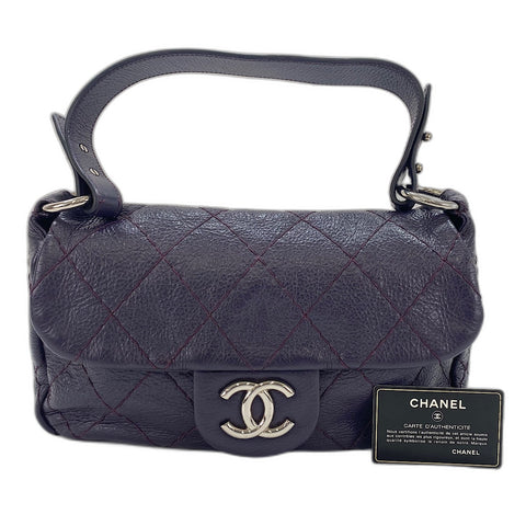 CHANEL On the load Shoulder Bag purple WS34360