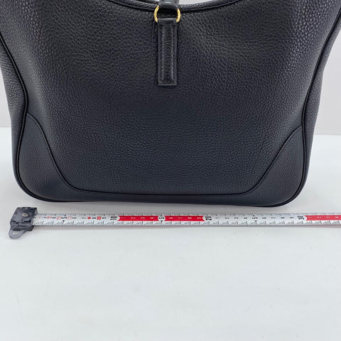 HERMES Trim 31 Shoulder Bag black WS34362