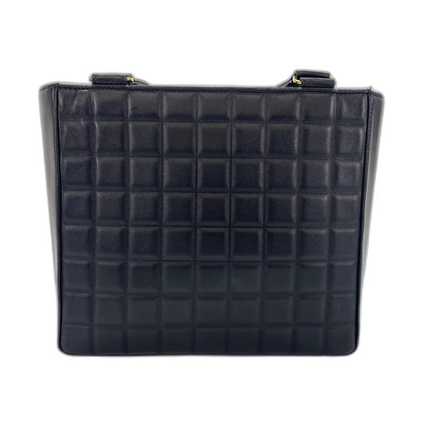 CHANEL Chocolate bar Tote Bag black WS34365