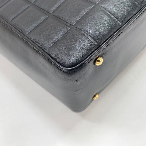 CHANEL Chocolate bar Tote Bag black WS34365