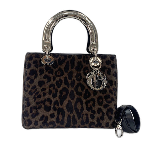 Christian Dior Lady Christian Dior 2WAY Handbag Brown WS34366