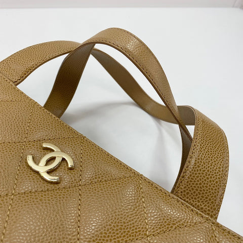 CHANEL Matelasse Tote Bag beige WS34367